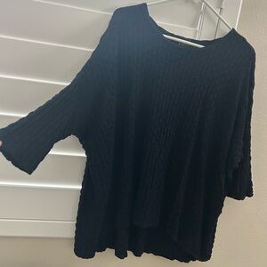 Tianello Black Knit Top